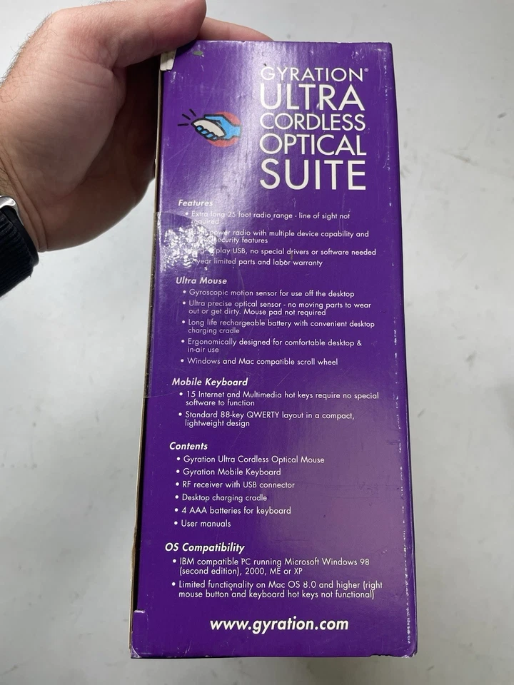 Nuevo en caja Gyration Ultra Inalámbrico Óptico Suite Ratón y Teclado GP170-001 Foto 4 de 4