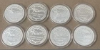 8 Vintage 1994 Del Frisco's Double Eagle 1 oz Silver 8 oz Total