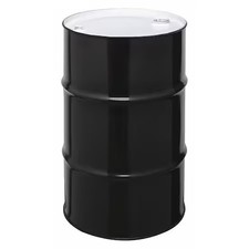 Closed Head Transport Drum, Steel, 30 Gal, Unlined, Black, Cq3013