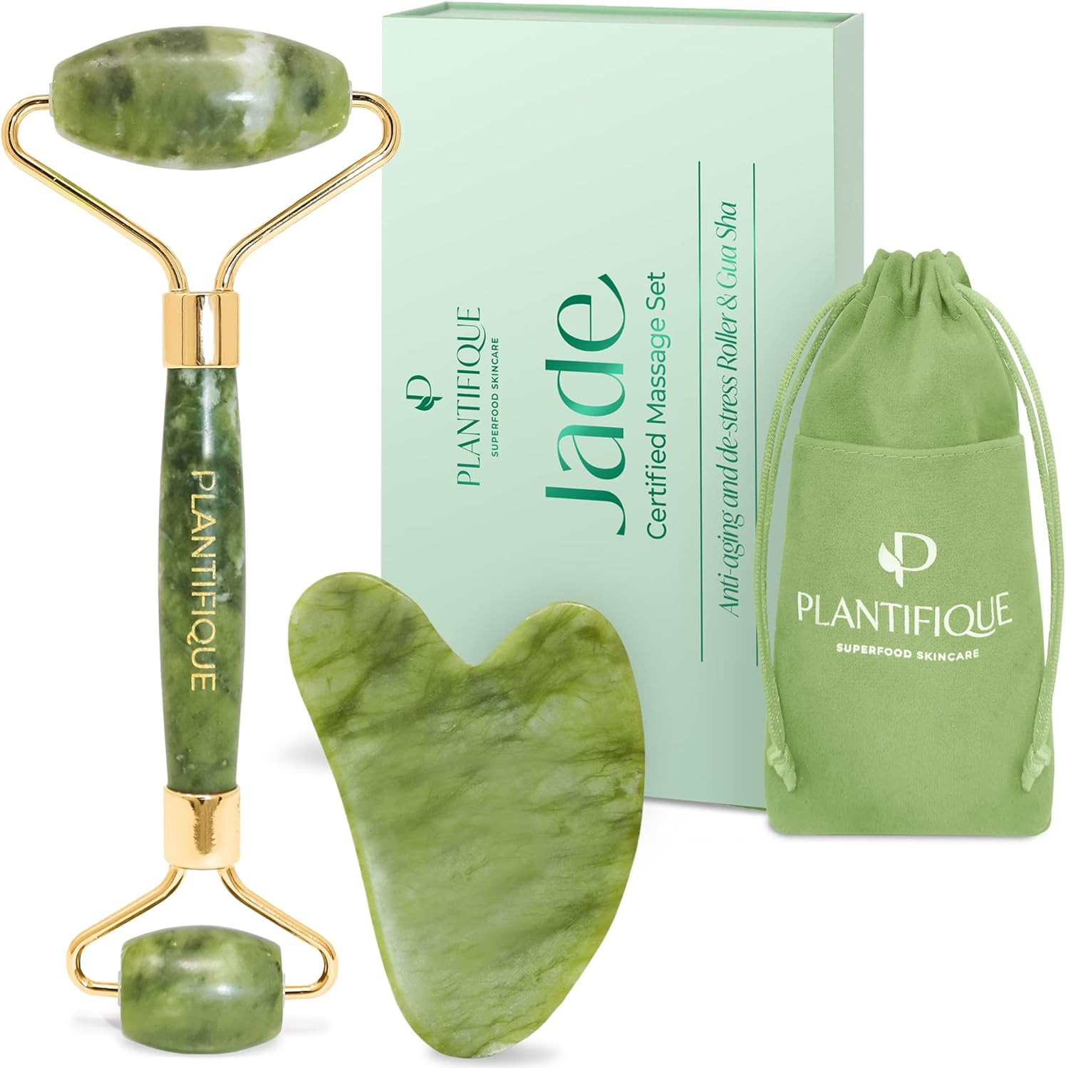 Offerta Kit Giada Viso | Rullo e Gua Sha Massaggio Antietà Immediato