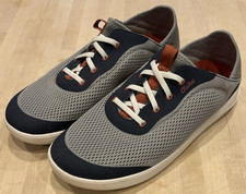 Olukai Moku Pae Shoes Mens Size 10.5 Mesh Athletic Lightweight Sneakers Gray
