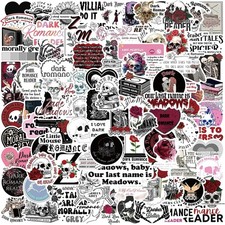 100 PCS Dark Romance Stickers,Bookish Reading Stickers for Black
