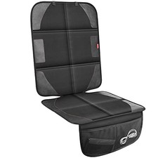 Car Seat Protector with Thickest Padding,Waterproof 600D with Storage Black