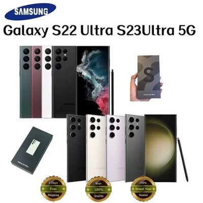 New Sealed Samsung Galaxy S23 Ultra 5G & S22 Ultra Factory Unlocked All Carriers