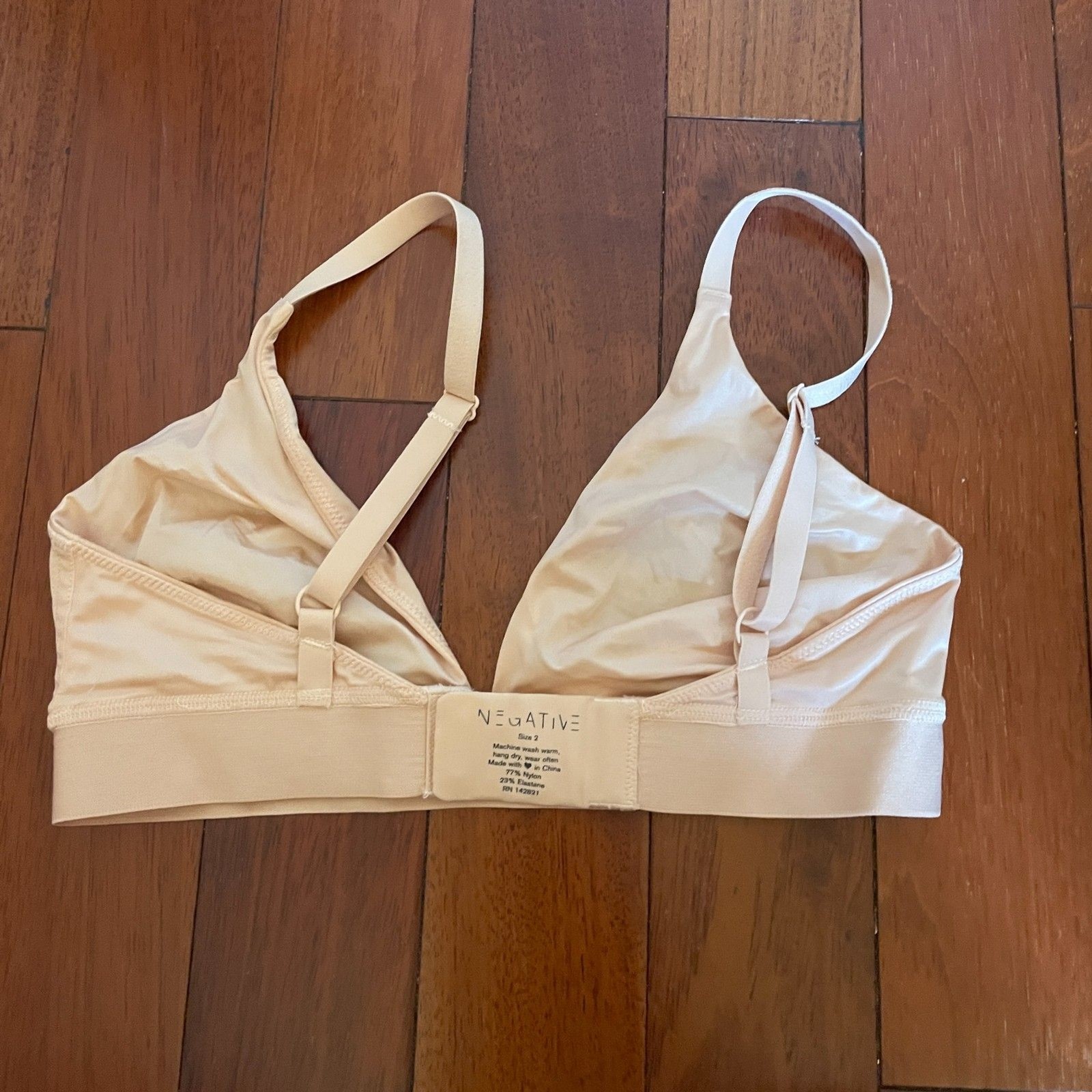 Negative Bralette Triangle Size 2 Wireless Unline… - image 3