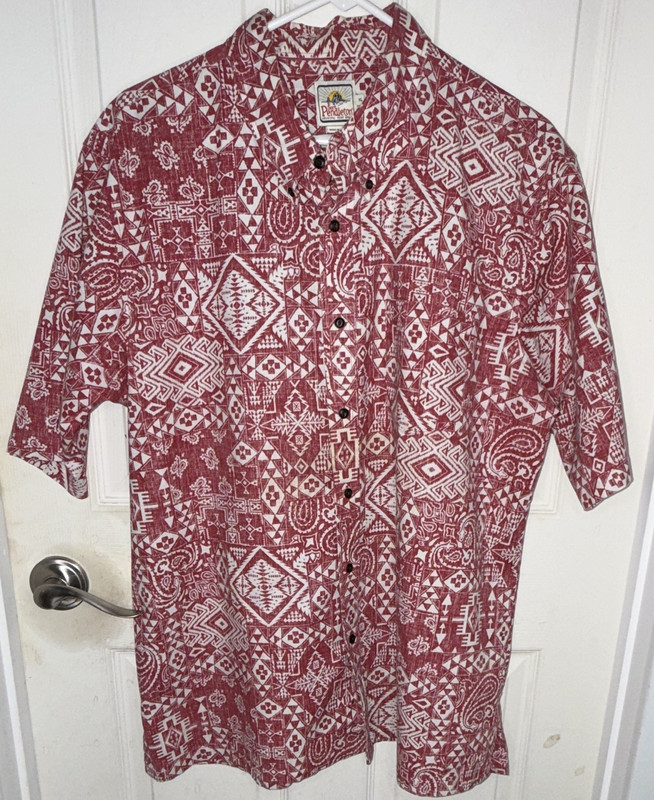 2014 limited ed.Reyn Spooner Surf Pendleton Men's XL Short Sleeve Geometric