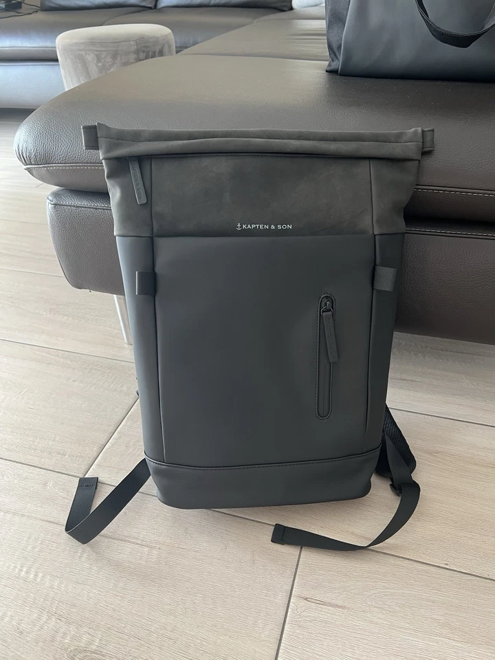 Kapten & Son AARHUS Rucksack all black/schwarz 14L one sizeUNISEX NEU! NP:119,-€