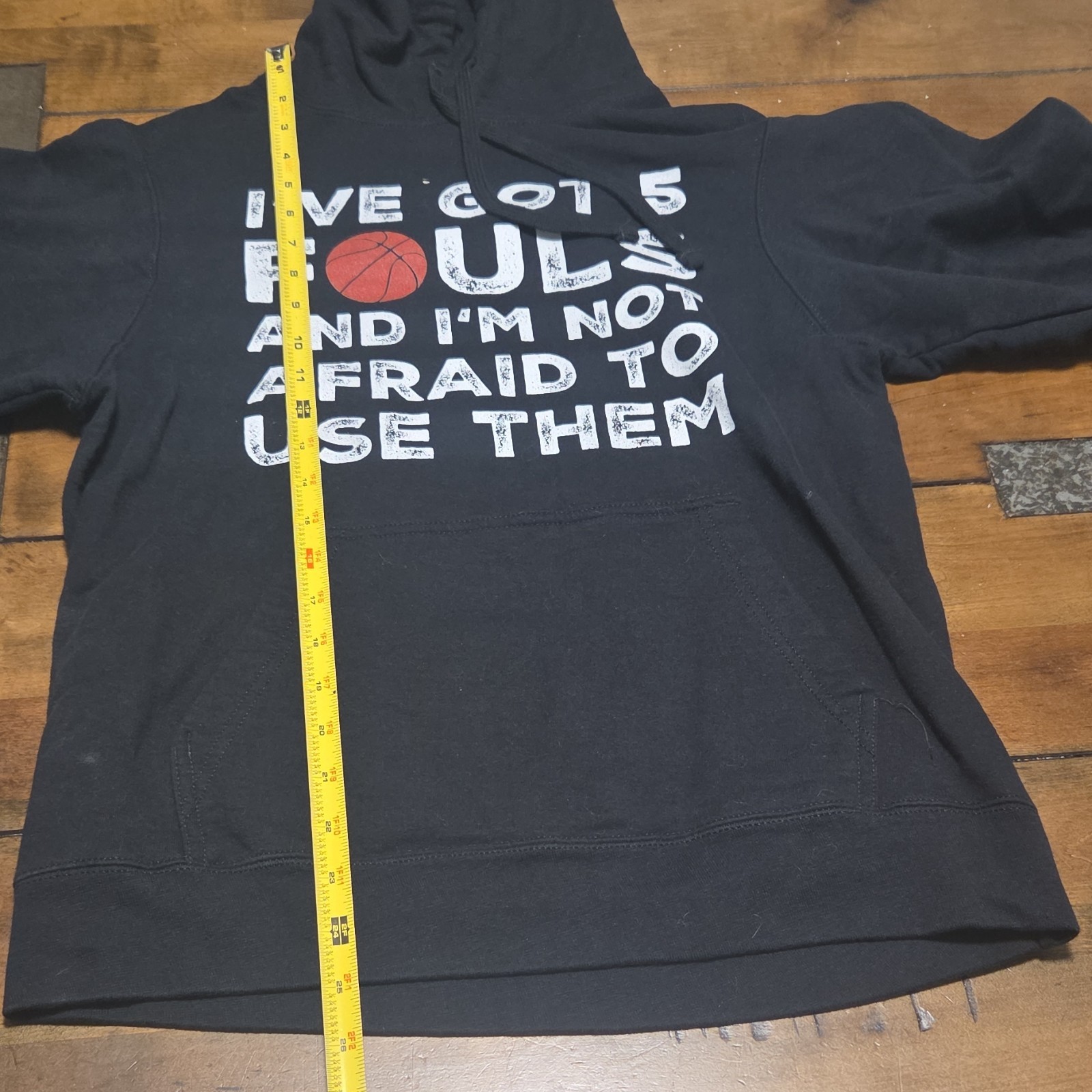 Fan Favorite Hoodie Mens S Black I've Got 5 Fouls Basketball Hooper image 6