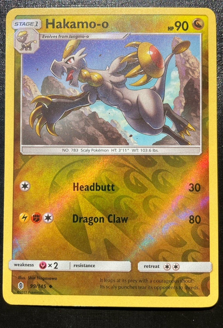 Hakamo-o 99/145 Pokémon Guardians Rising Reverse Holo Uncommon TCG LP