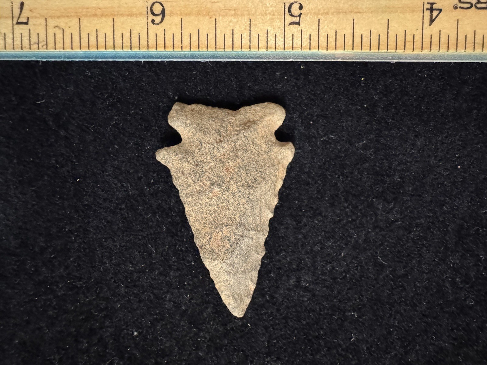 Palmer Point Arrowheads Indian Artifact Relic  Arrowhead Serrated Rhyolite