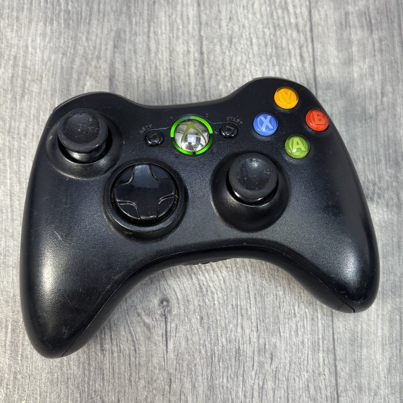 Microsoft Xbox 360 Wireless Controller Black Gaming Gamepad Genuine Original