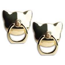  2 Packs Cat Glossy Cell Phone Ring Holder Stand, 360 Degree Rotation Finger...
