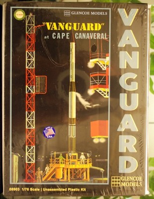 Glencoe 8903 1957 Vanguard Missile Rocket Rakete inkl. Launch Pad 1:76