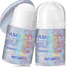 1PC Roll-On Holographic Body Glitter Gel for Body, Hair, Face, Chameleon Color C