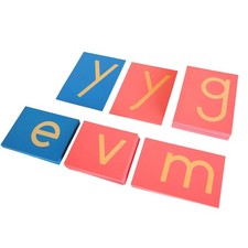 Lower Case Sandpaper Letters -Print for Children Aged 3-6: Montessori Educati...