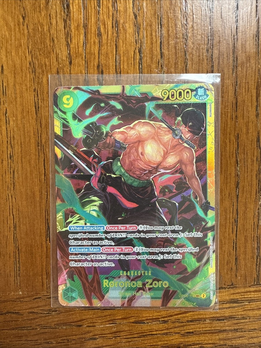 Roronoa Zoro OP06-118 SEC Secret Rare Full Art - One Piece Wings
