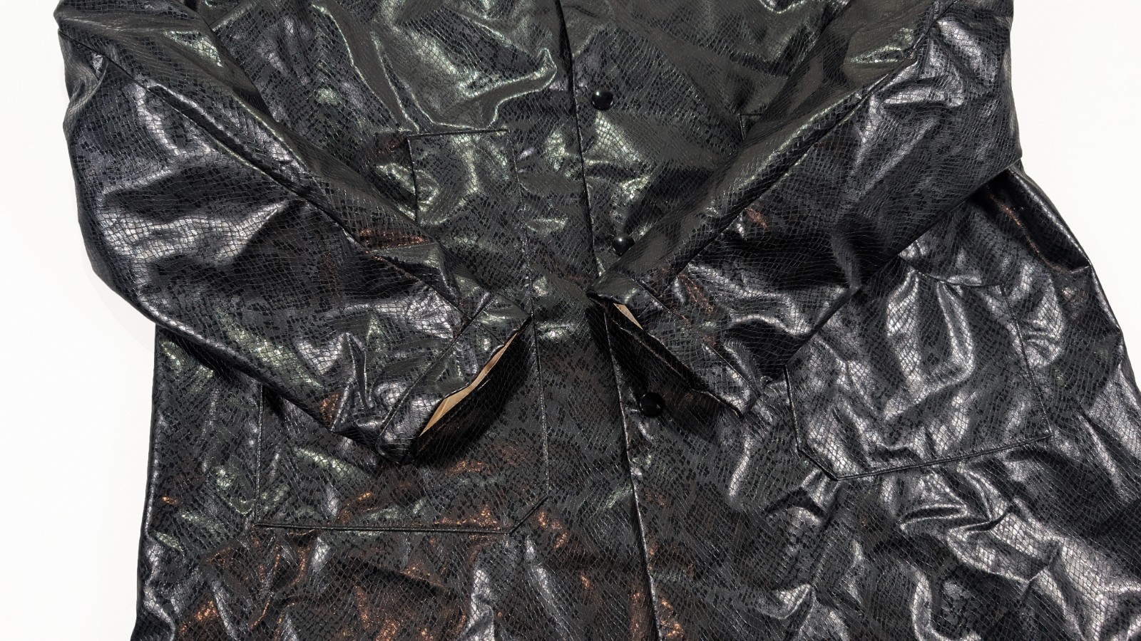 Needles Python Print Coach Jacket Size 2 Made in … - image 5