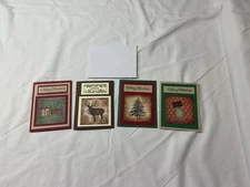 Set Of 4 Handmade Christmas Cards