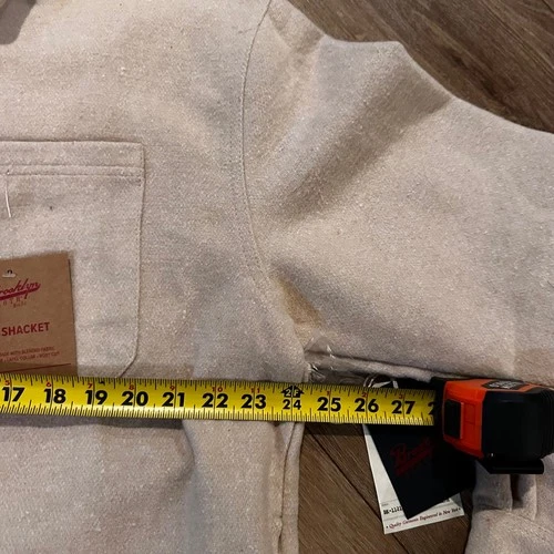 Brooklyn Cloth Mens Boxy Fit Heavyweight Shacket Tan BKMK359F Large NWT image 5