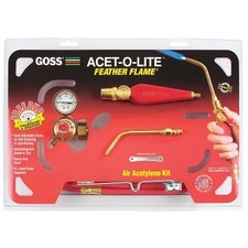 Feather Flame Air-Acetylene Torch Outfit, 3/16 in, Acetylene(B),