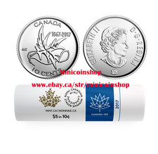 Canada 2017 150th Winds of Peace 10-CENT Dime Coin Special Roll