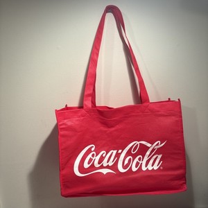 Coca Cola Red Reusable Shopping Bag Tote Grocery 12”X 16”X 6” Recycled Material