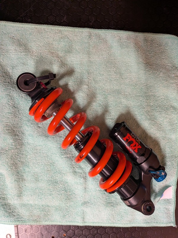 Fox Factory DHX Coil Shock 230 x 65 Orange 650lbs Spring. excellent condition 