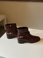 LK Bennett Women's Brown Leather Ankle Boots UK Size 3 1/2, EU 36