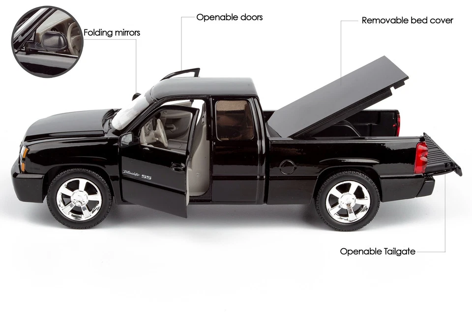 Motormax 2006 Chevy Silverado 1500 Intimidator SS Extended Cab w/Bed Cover 79395 - Image 4 of 4