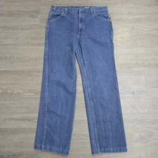 Vintage 70s Sears Genuine Roebucks 50123 Jeans Desert Patch 34x29 USA Made
