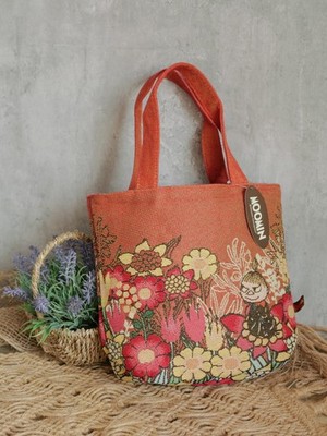 Moomin Marushin Shopper Tragetasche Blumenmotiv My 36x32 cm Neu mit Etikett