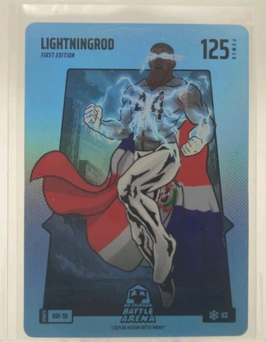 2025 BO JACKSON - BATTLE ARENA - LIGHTNINGROD J. ROD - BLUE BATTLE FOIL - ICE