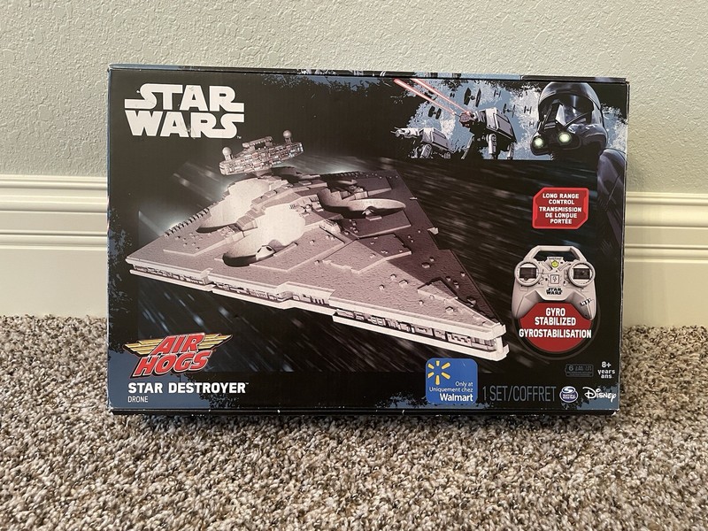 Air Hogs Star Wars Star Destroyer Drone RC Plane Remote Control Toy New Open Box