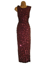 quiz red sequin dress Sequin Dresses Red Prom Dress Quiz Sheath One Shoulder Red Sequins Long Prom Dress With Silt