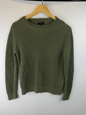 J Crew Green Women s Rollneck Sweater 100 Cotton XS