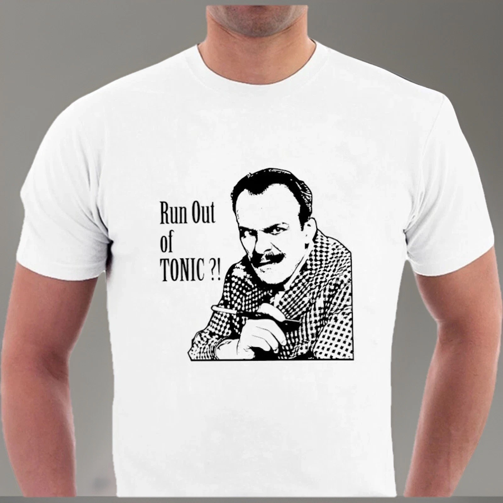 Terry Thomas T-shirt Run Out of Tonic? Absolute Shower Complete Rotter Sillytees