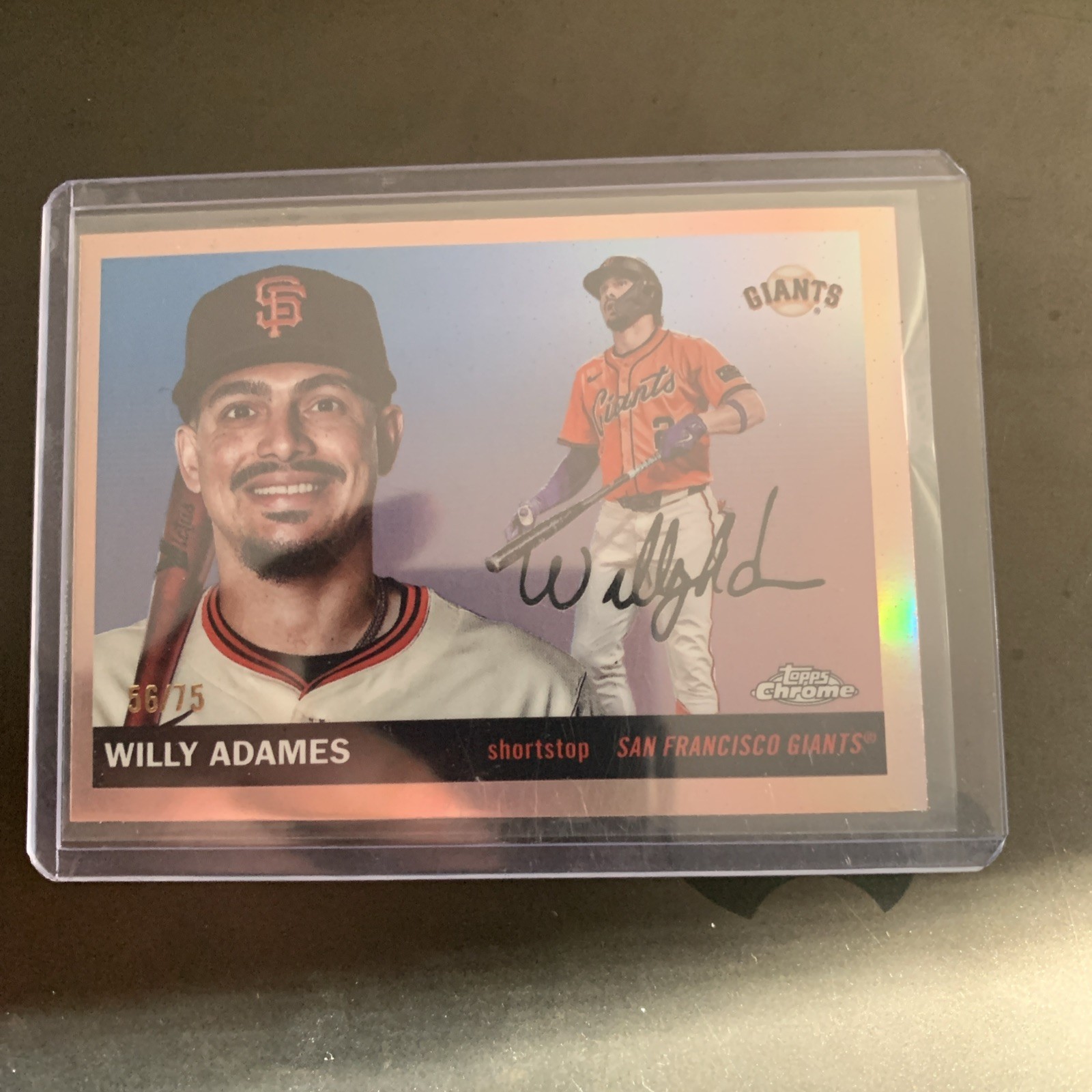 Topps Chrome Platinum 2025 Willy Adames Giants #170 Serial Numbered 56/75