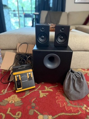 Audioengine A2+ Powered Speakers & S8 Subwoofer Bundle + Wireless Adapter