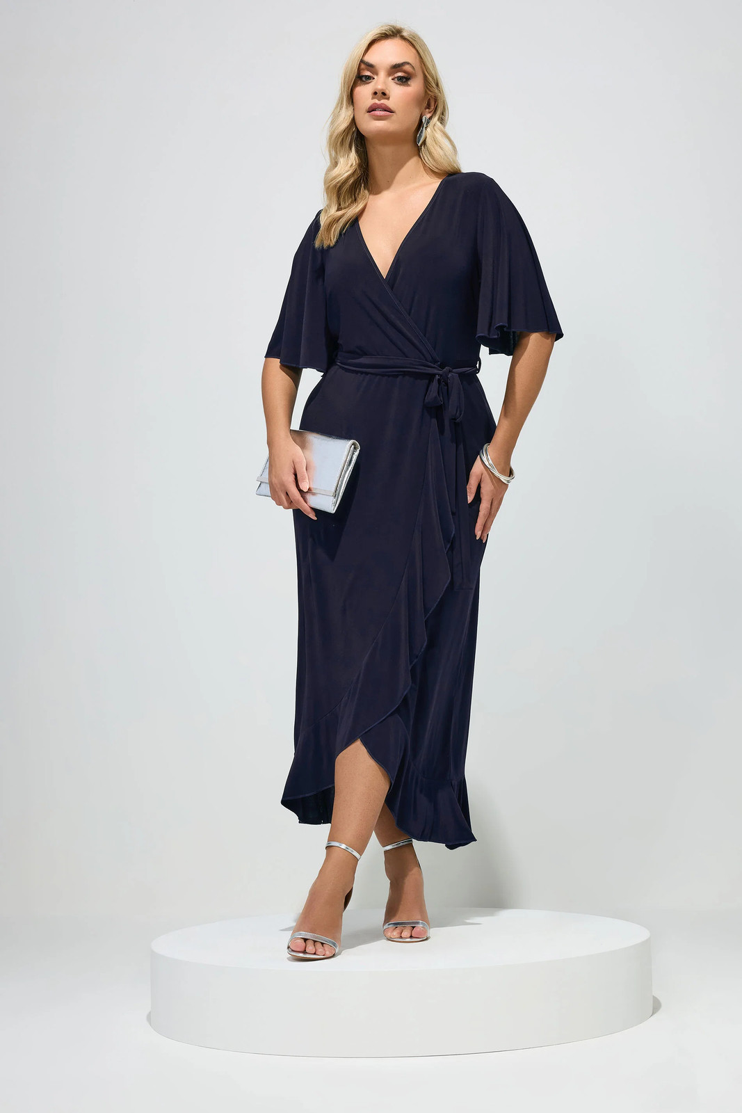 Yours Curve Plus Size Womens Wrap Dress