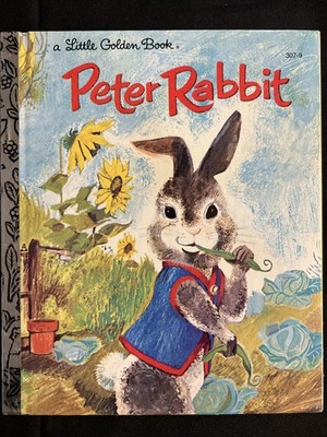 Vintage A Little Golden Book Peter Rabbit 307-9 #4021