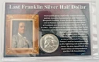 1963 Last Franklin Half Dollar Coin 90% Silver W/ COA