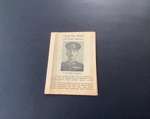 Mitsuo Fuchida 1950 Christian Pamphlet “I Led The Attack On Pearl Harbor” WWII