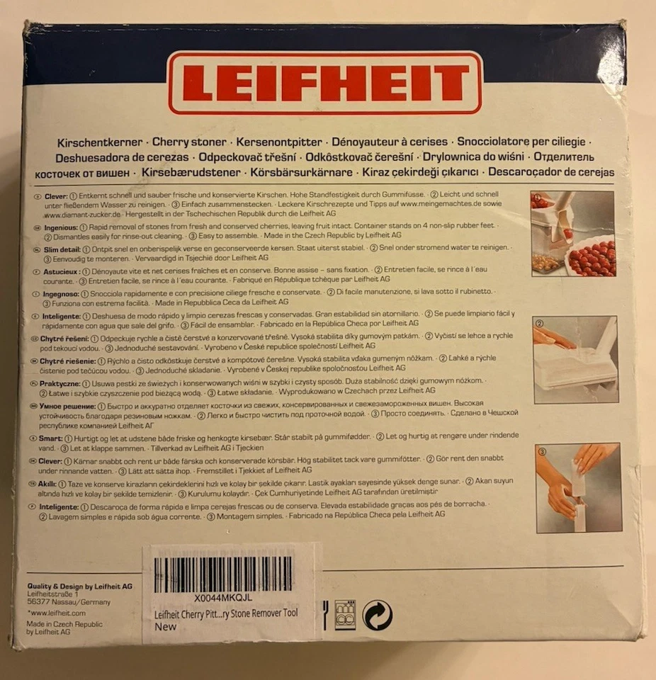 Removedor de piedra de cerezo clásico Leifheit Cherrymat Foto 3 de 4