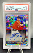 2019 Kyle Tucker Bowman Chrome Atomic Refractor Auto RC  /100 PSA 10 Dodgers