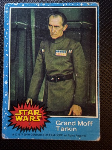 1977 Topps Star Wars #8 Grand Moff Tarkin — TAG (grade unconfirmed)