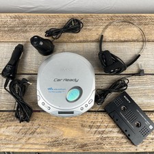 Vintage Sony Walkman D-E356CK ESP MAX CD Player Car Kit Tested RM-CDC2 Working