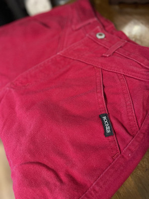Vintage 80s/90s Rocky Mountain Rockies Red Denim Jeans Bareback - High Rise 5/27