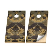 Premium Cornhole Vinyl Wraps - 3M Decal - Camo - Woodland Hunting Camouflage