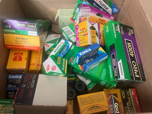 HUGE EXPIRED RARE FILM LOT KODAK FUJIFILM 120 35mm 200-400-800-1600-3200 READ
