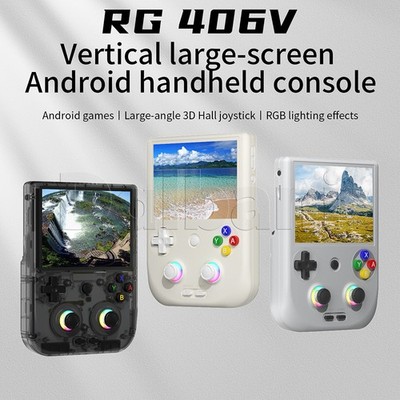 RG406V Anbernic Black Retro Handheld Game Console Android 13 4